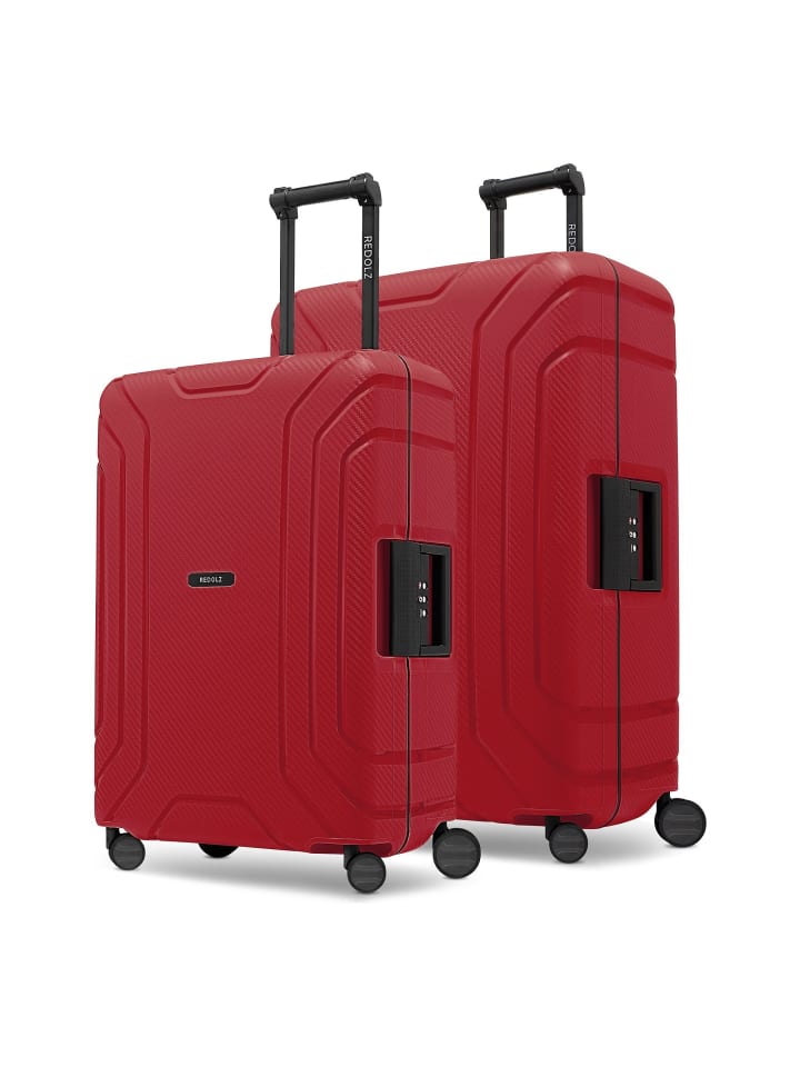 Essentials 15 4-Rollen Kofferset M+L mit Dreipunktverschluss classic red
