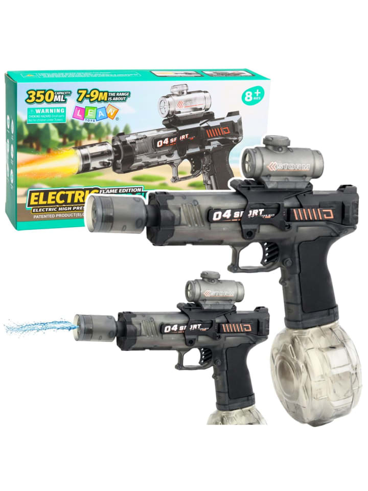 Elektrisches Wasserpistolengewehr, automatisch, Reichweite 7-9 m, 350 ml