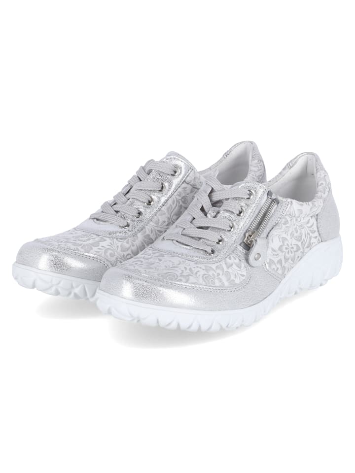 orthopädischer Schnürhalbschuh in silber