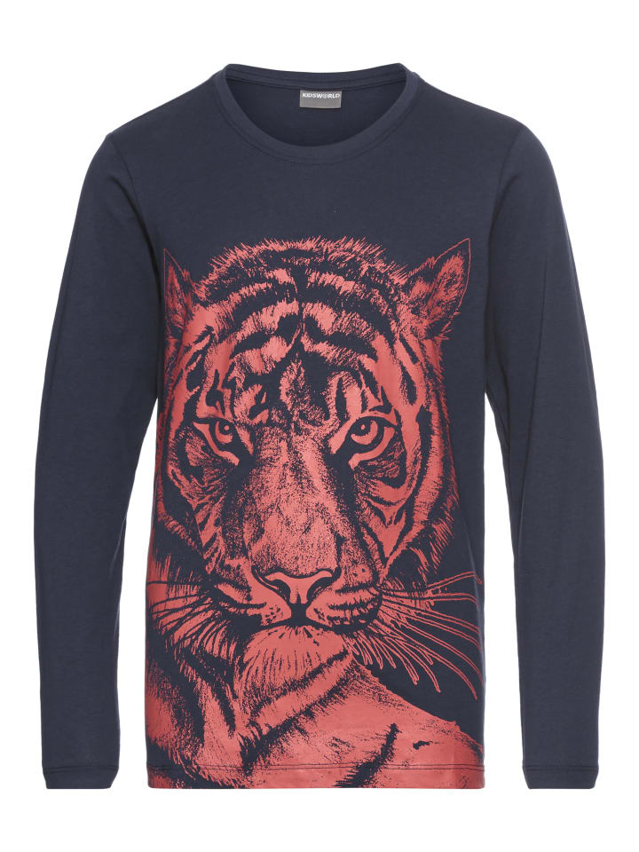 Langarmshirt in marine