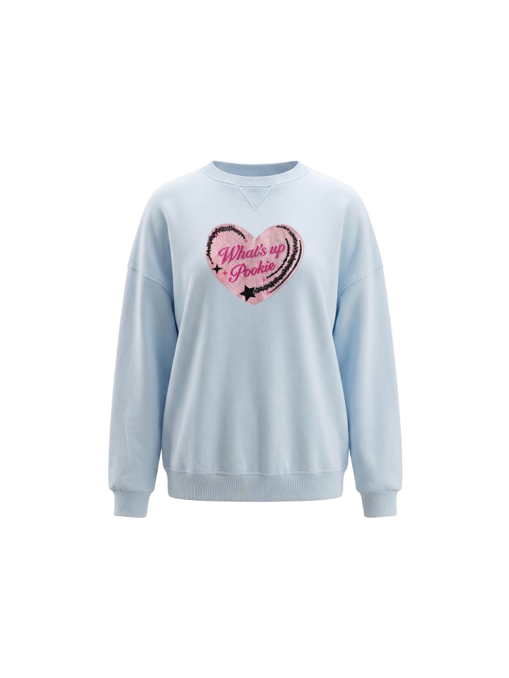 Women Sweatshirt in Light Blue