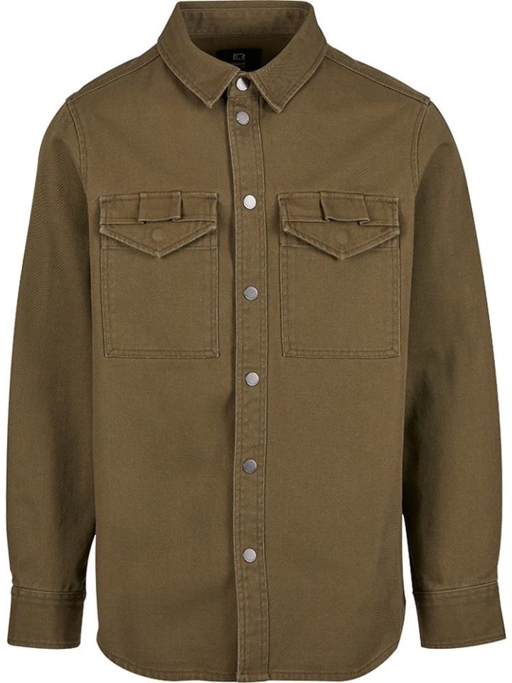 Hemd "Men Heavy Twill Shirt" in Schwarz