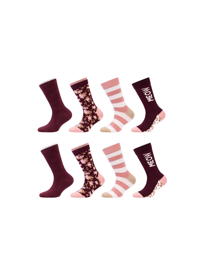 Kindersocken ca-soft 8er Pack bordeaux red