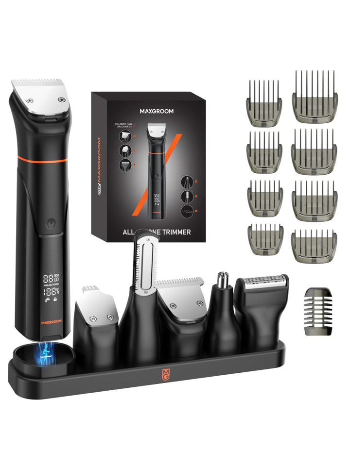 MaxGroom JK-666 6-in-1 Trimmer für Bart, Haare, Körper & Nase