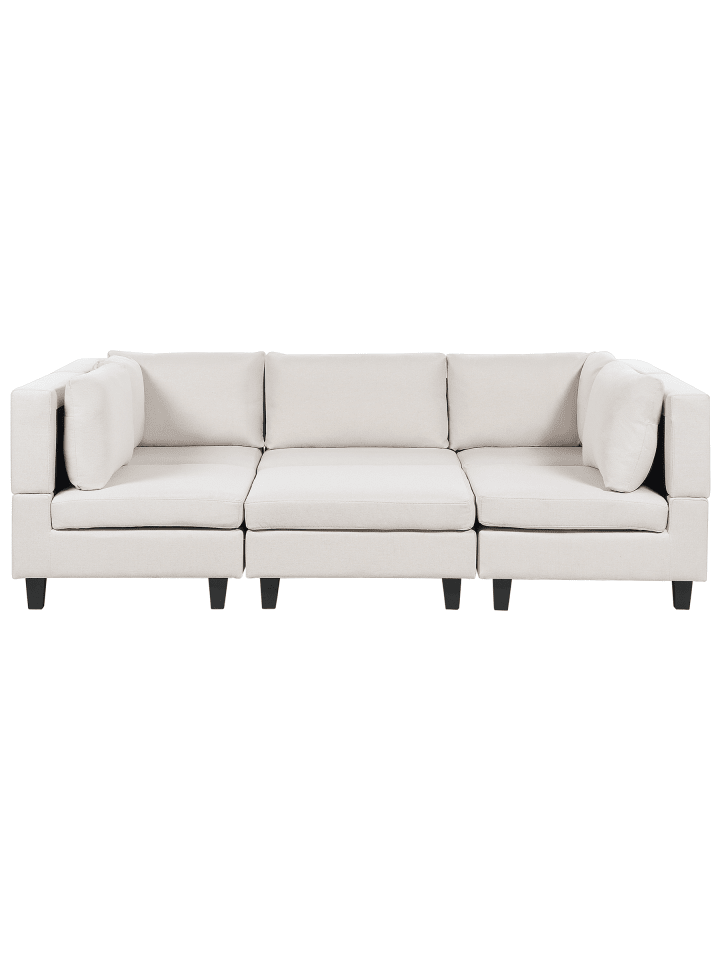 6-tlg Modulsofa UNSTAD in Beige/Schwarz
