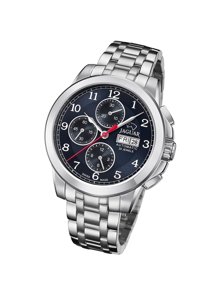 Chronograph-Armbanduhr Jaguar Le Chronographe silber groß (ca. 45mm)