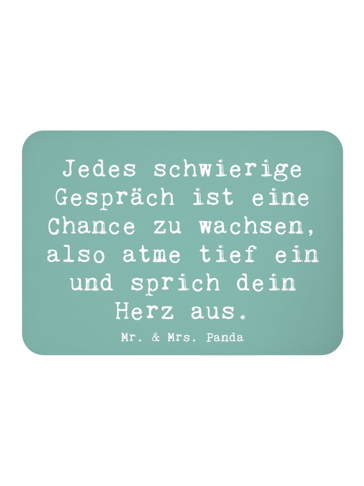 Magnet Spruch Ein schwieriges Gespräch führen m... in Meeresbrise