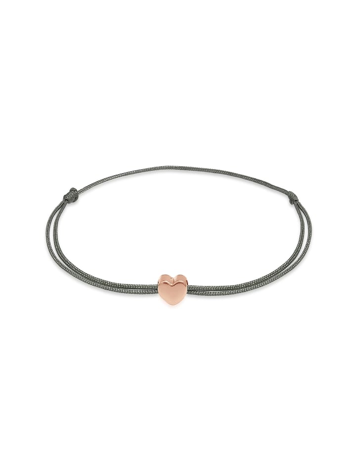 Armband 925 Sterling Silber Herz in Rosegold