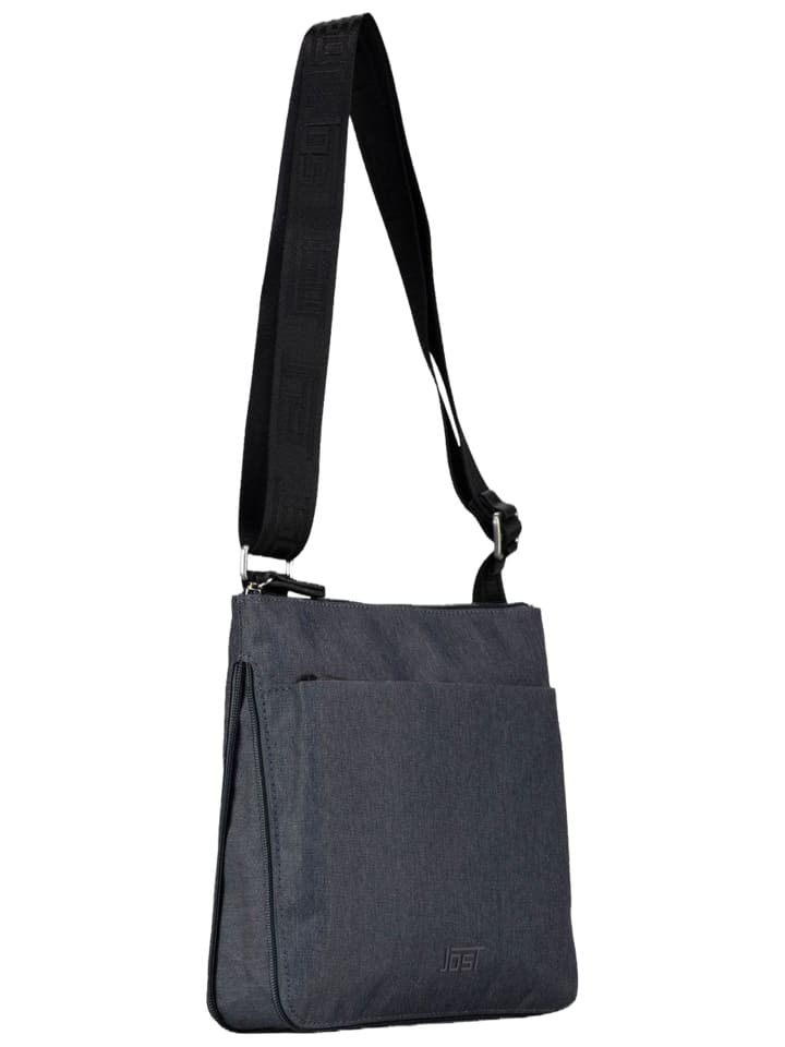 Schultertasche Bergen Zip in Dark Grey