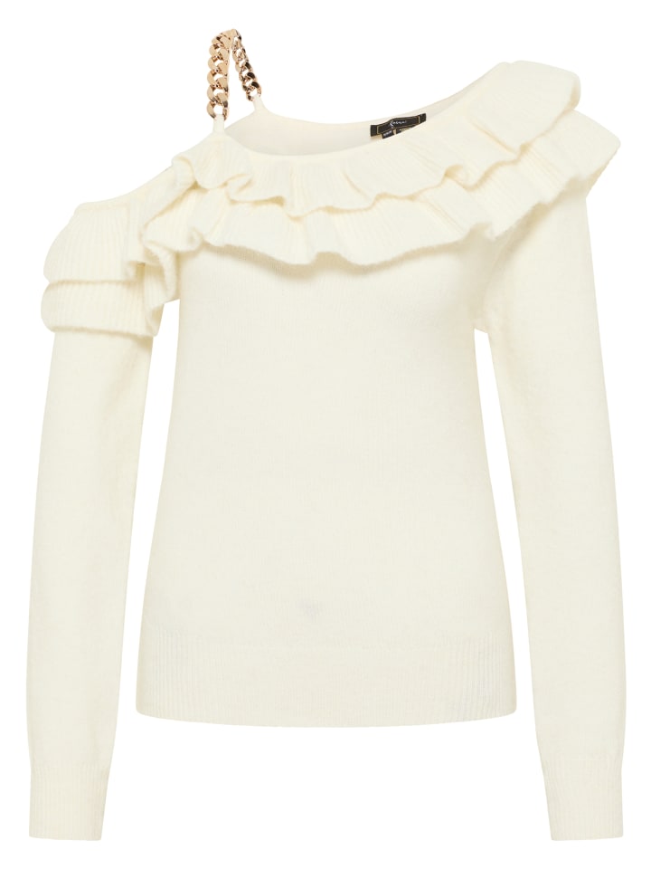 Damen Strickpullover in Weiss