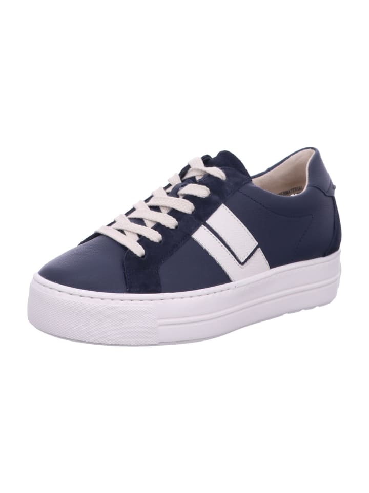 Schnürschuh in blau