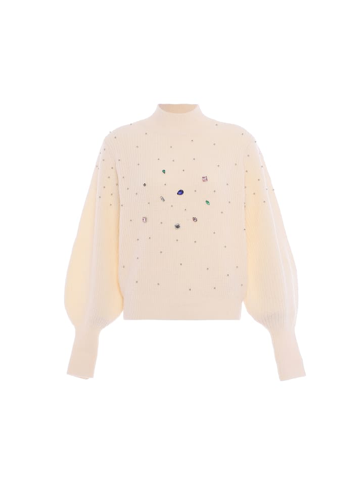 Damen Sweater in WOLLWEISS