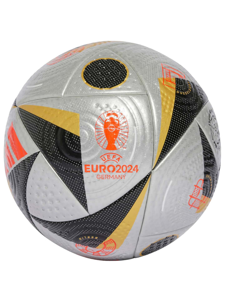 adidas Fussballliebe Finale Euro 2024 FIFA Quality Pro Ball in Silber