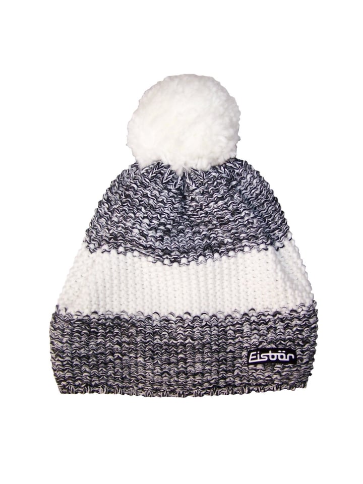 Styler Pompon Bommelmütze in weiß