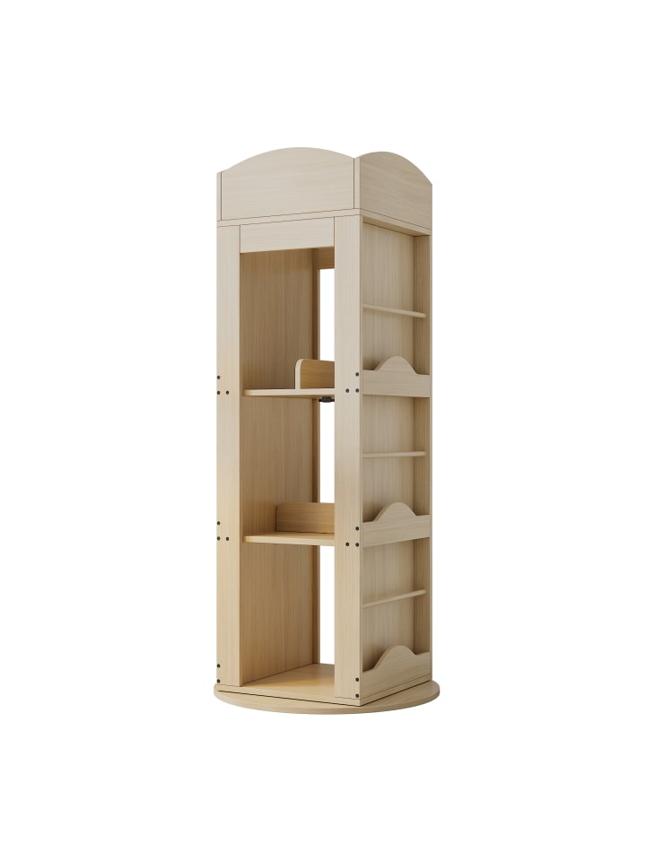 Drehbares Bücherregal mit 360-Grad-Drehfunktion 142×63×63 cm
