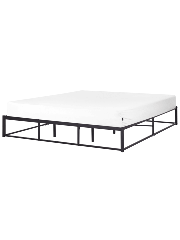 3-tlg Doppelbett VIRY in Schwarz
