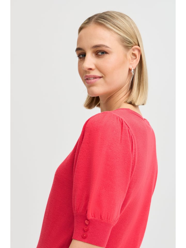 Strickpullover FRZUBASIC Regular fit in Teaberry