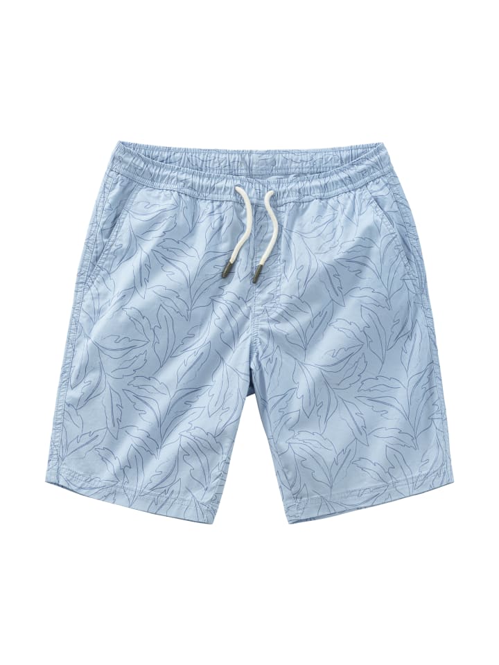 Shorts in blau bedruckt