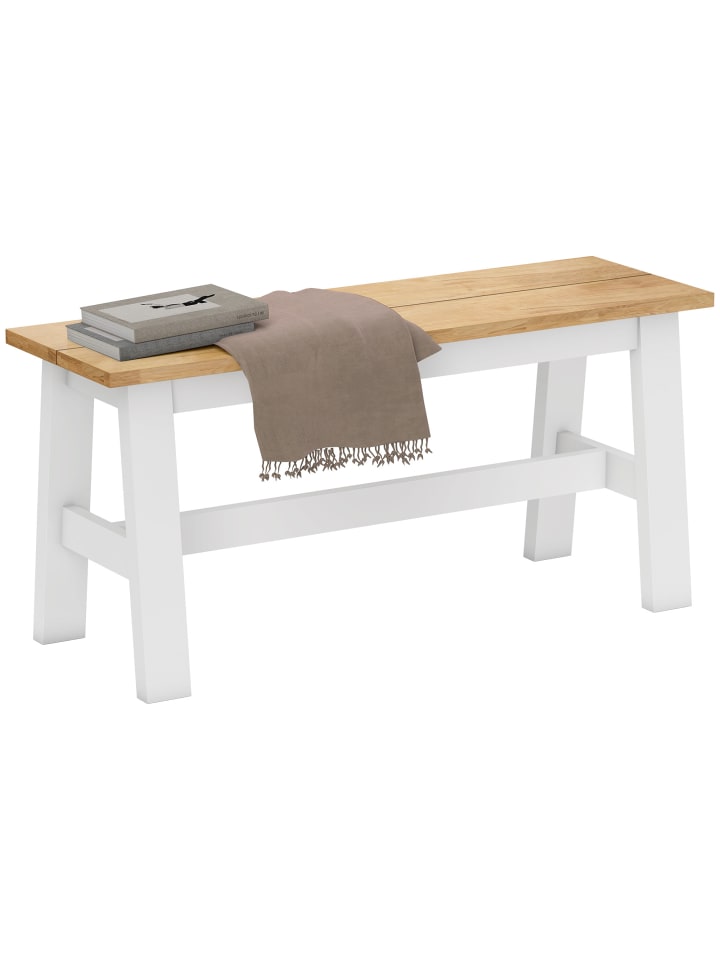 Sitzbank in Eiche 95L x 30B x 45H cm