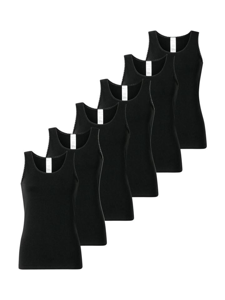 Unterhemd / Top 95/5 Modern Cotton in Schwarz