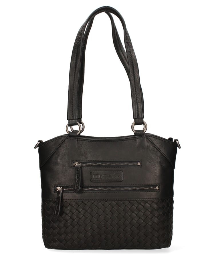Schultertasche in BLACK