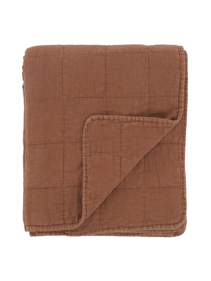 Aix Vintage Quilt in terracotta