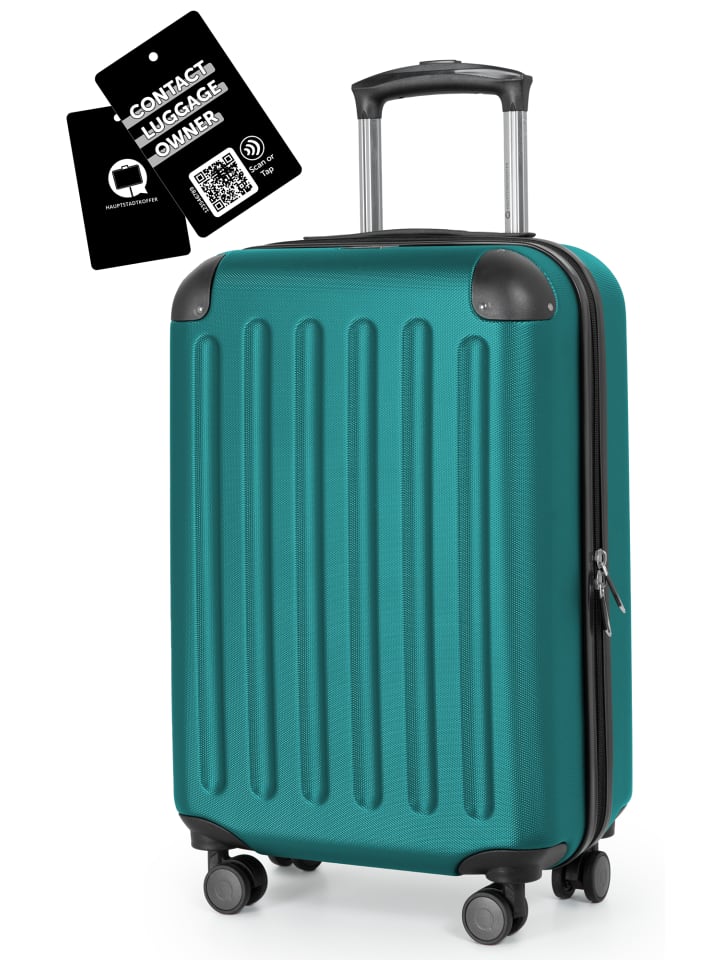 Spree - Handgepäck Koffer Trolley, 55 x 35 x 20 cm, 33 Liter in Aquagrün
