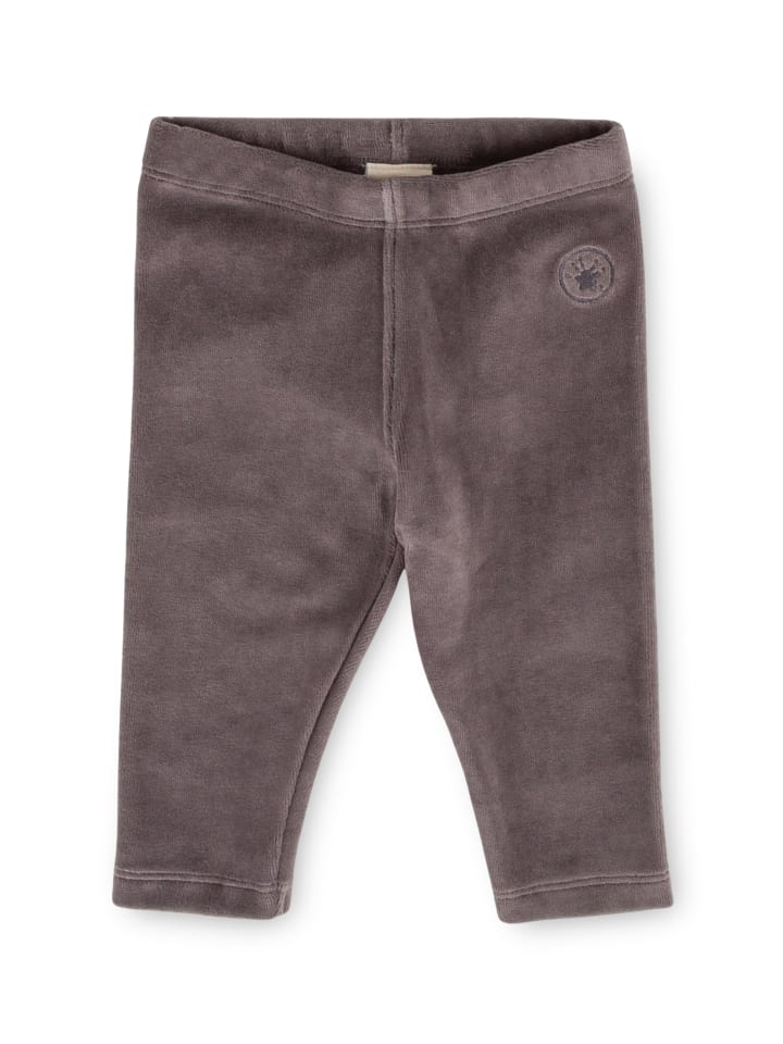 Velours-Hose Schneehase in grau