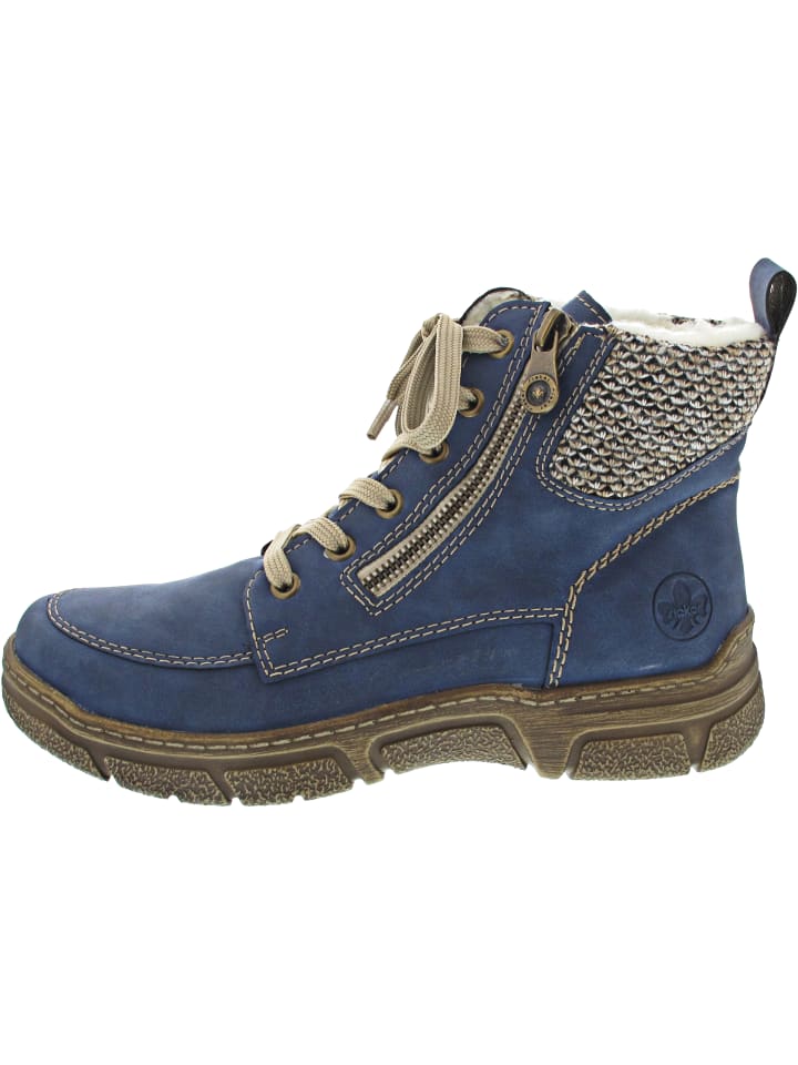 Schnürstiefel Blau