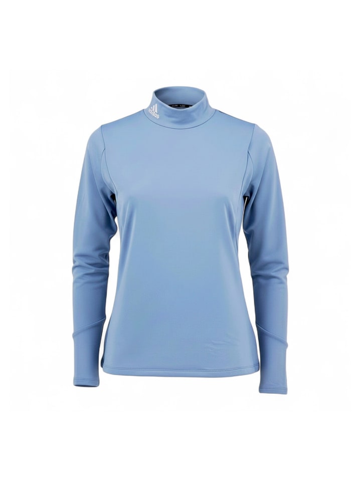 Shirt Golf Cold Ready Mock Longsleeve in Blau