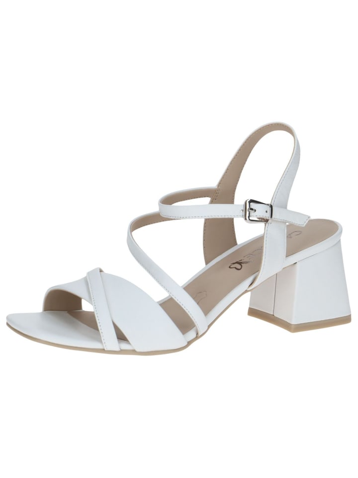 Sandalette in WHITE NAPPA