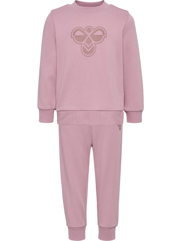 Verstellbare Taille Sweat Anzug Hmlmini Kinder in MAUVE SHADOW