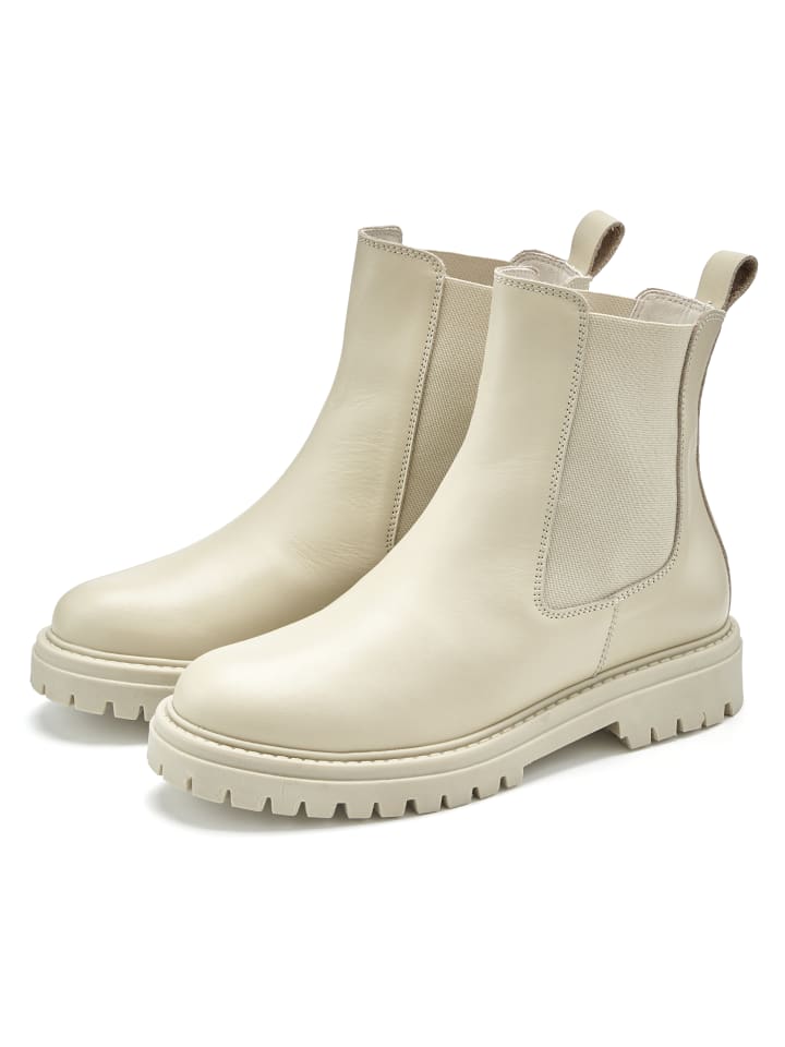 Stiefelette in beige