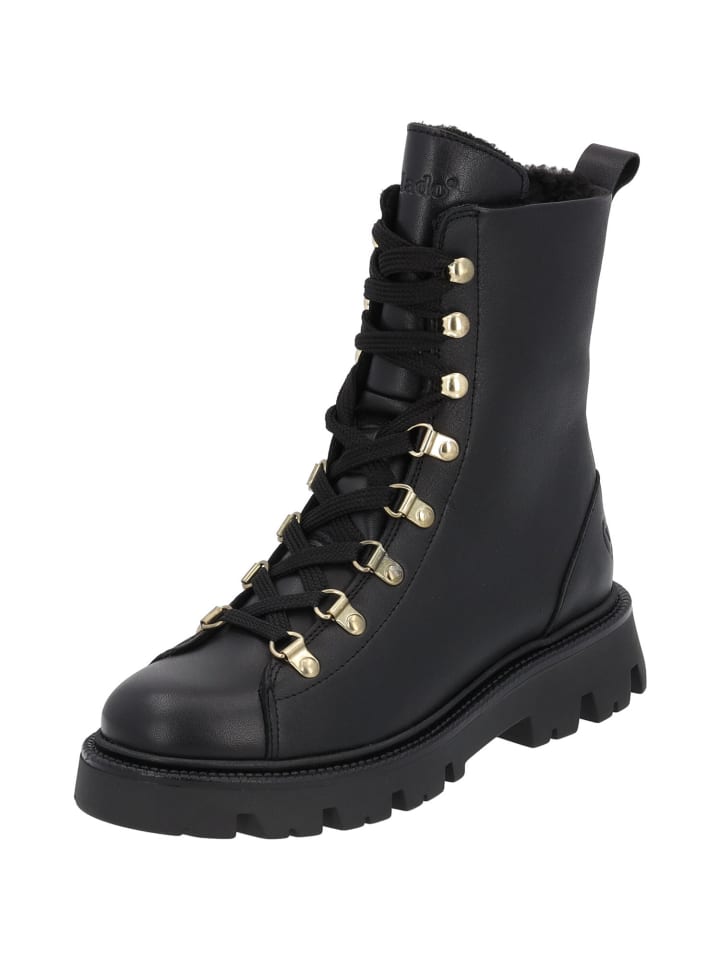 Schnürstiefel Ponza in Schwarz