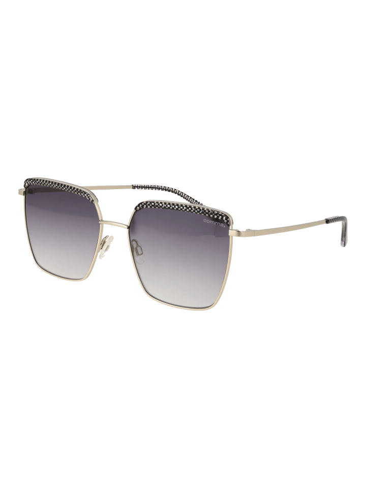 Damen Sonnenbrillen Quadrat Silber