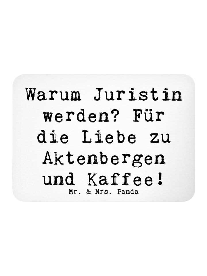 Magnet Spruch Juristin Liebe mit Spruch in Weiß