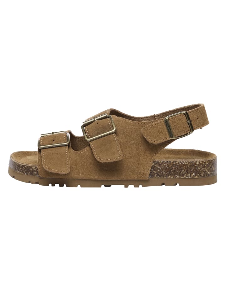 Leder Sandalen - Flame in Kastanie