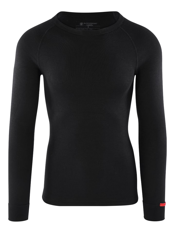 Thermounterhemd Thermal Longsleeve - O-Neck in Black