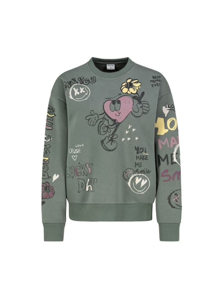 Sweatshirt in pine green
