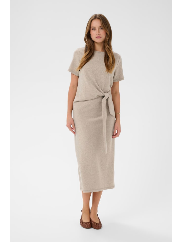Jerseykleid AaliaSZ Fitted in Oxford Tan Melange