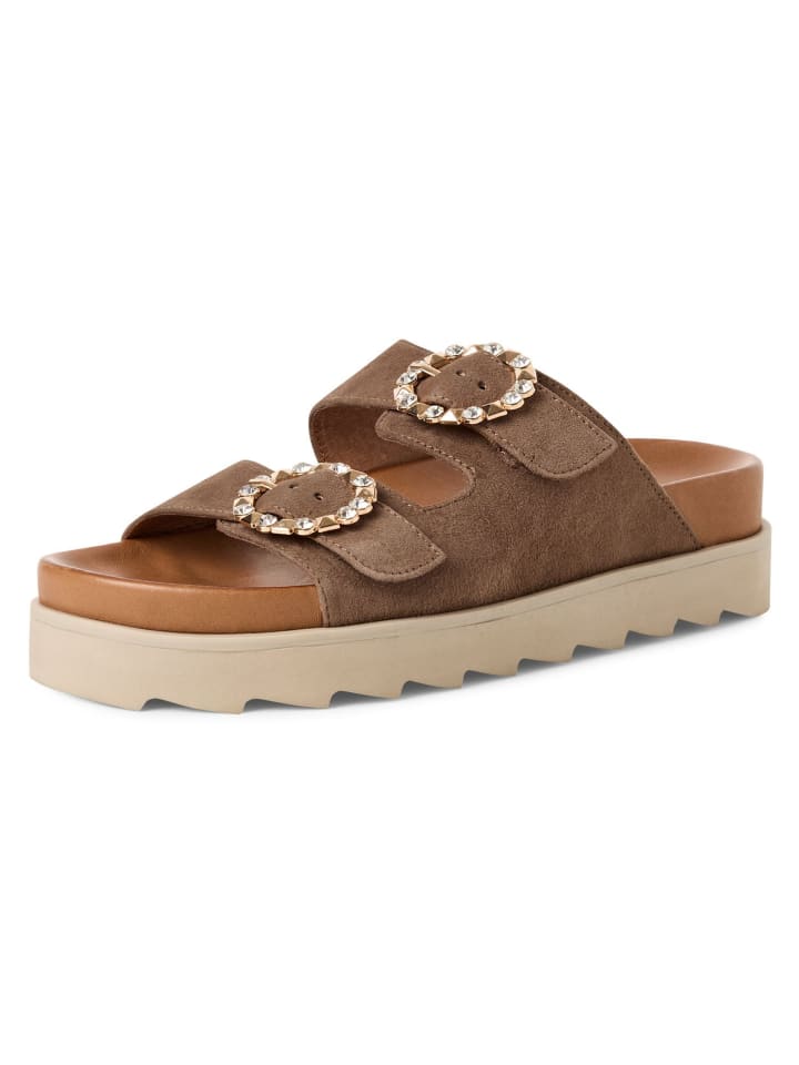 Pantolette in TAUPE SUEDE