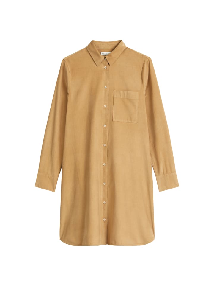Hemdblusenkleid relaxed in Salted Caramel