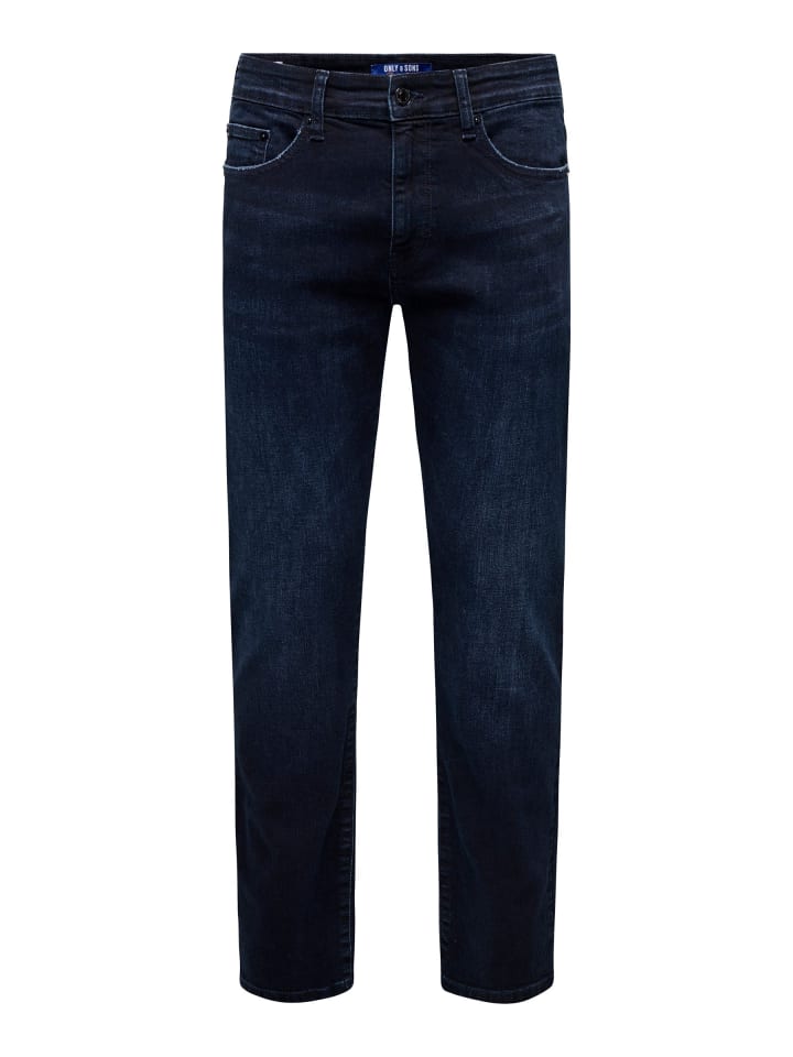 Normal geschnitten jeans in Blue Black Denim 1