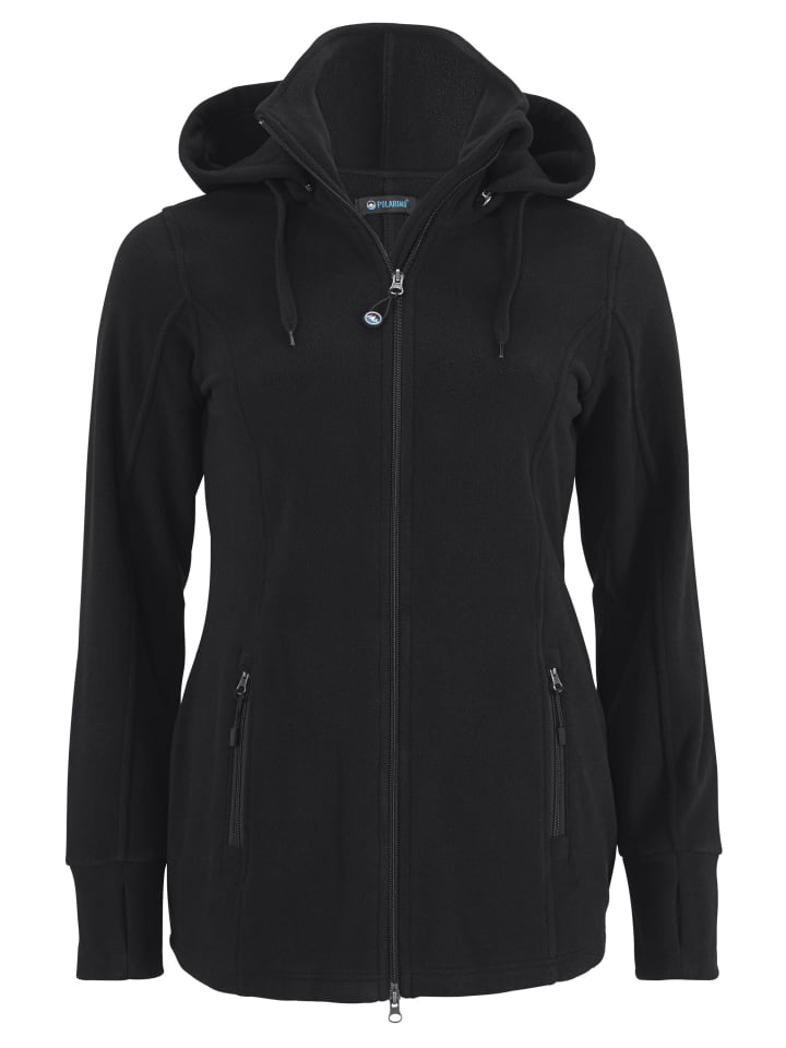 Fleecejacke in schwarz