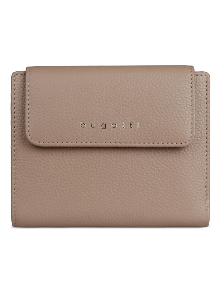 Emilia Geldbörse RFID Schutz Leder 14 cm sand