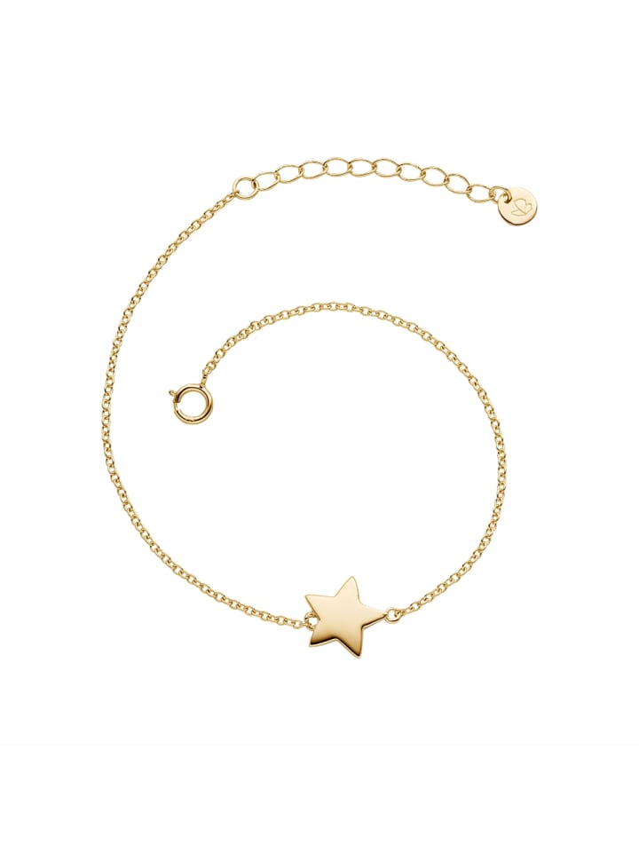 Armband Stern aus Sterling Silber in gelbgold