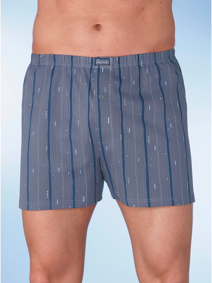 Boxershorts in anthrazit-bedruckt