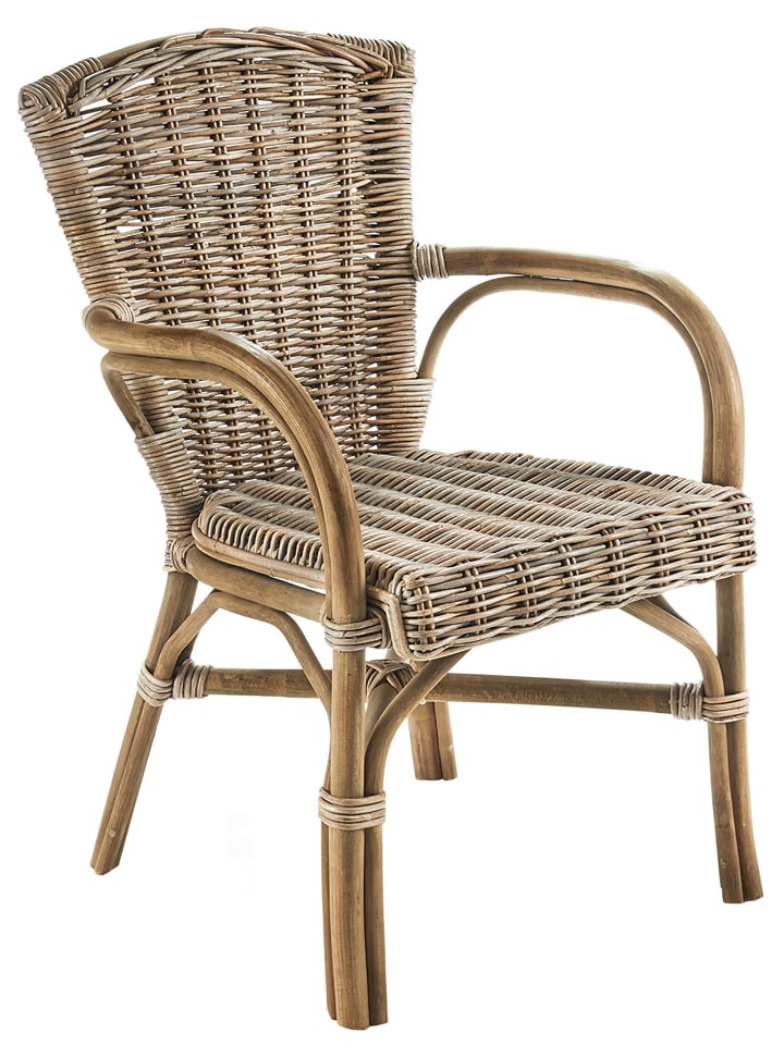 Rattansessel YORK25 in Grau