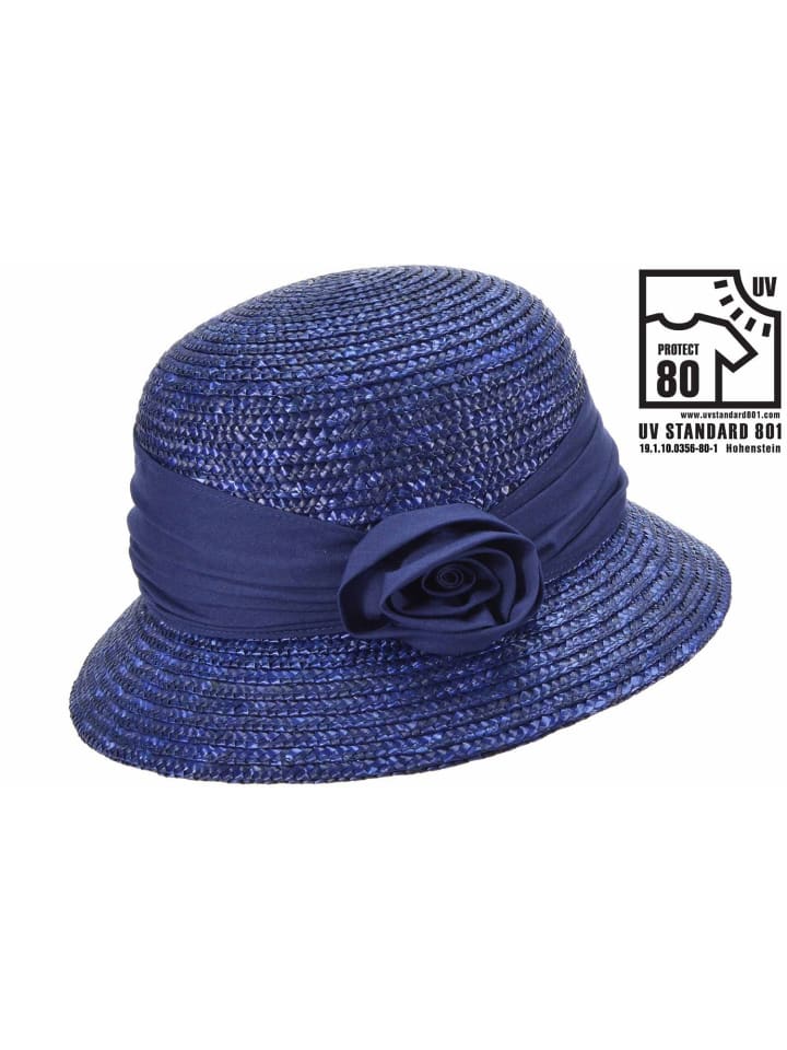 Strohhut in blau