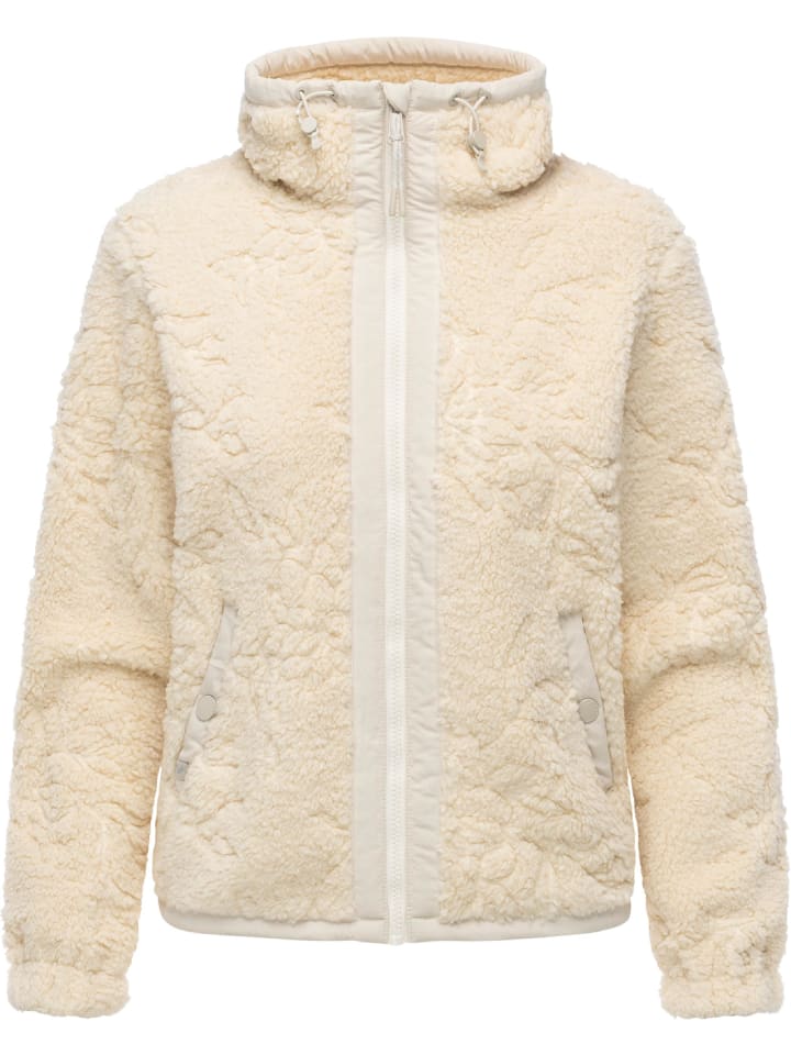 Plüschjacke Nordicka II in Ecru
